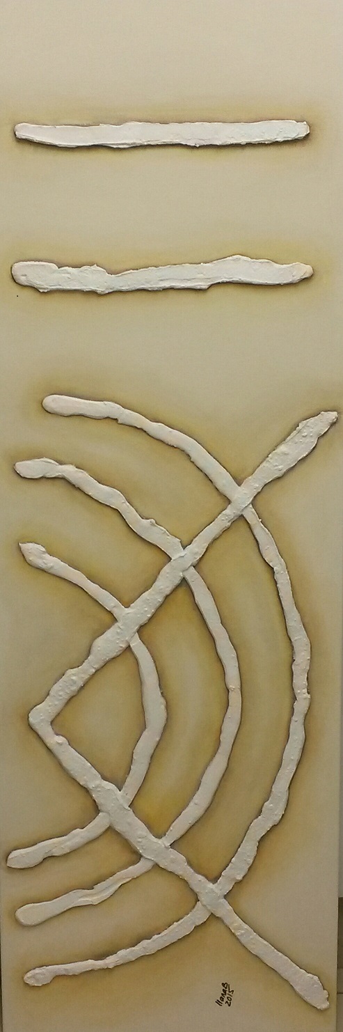 DESERT APACHE, Mixed media, 1500 x 500 x 50